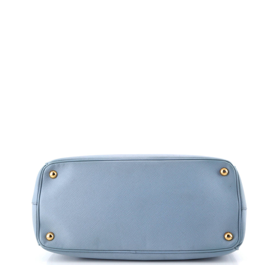 Double Zip Lux Tote Saffiano Leather Medium