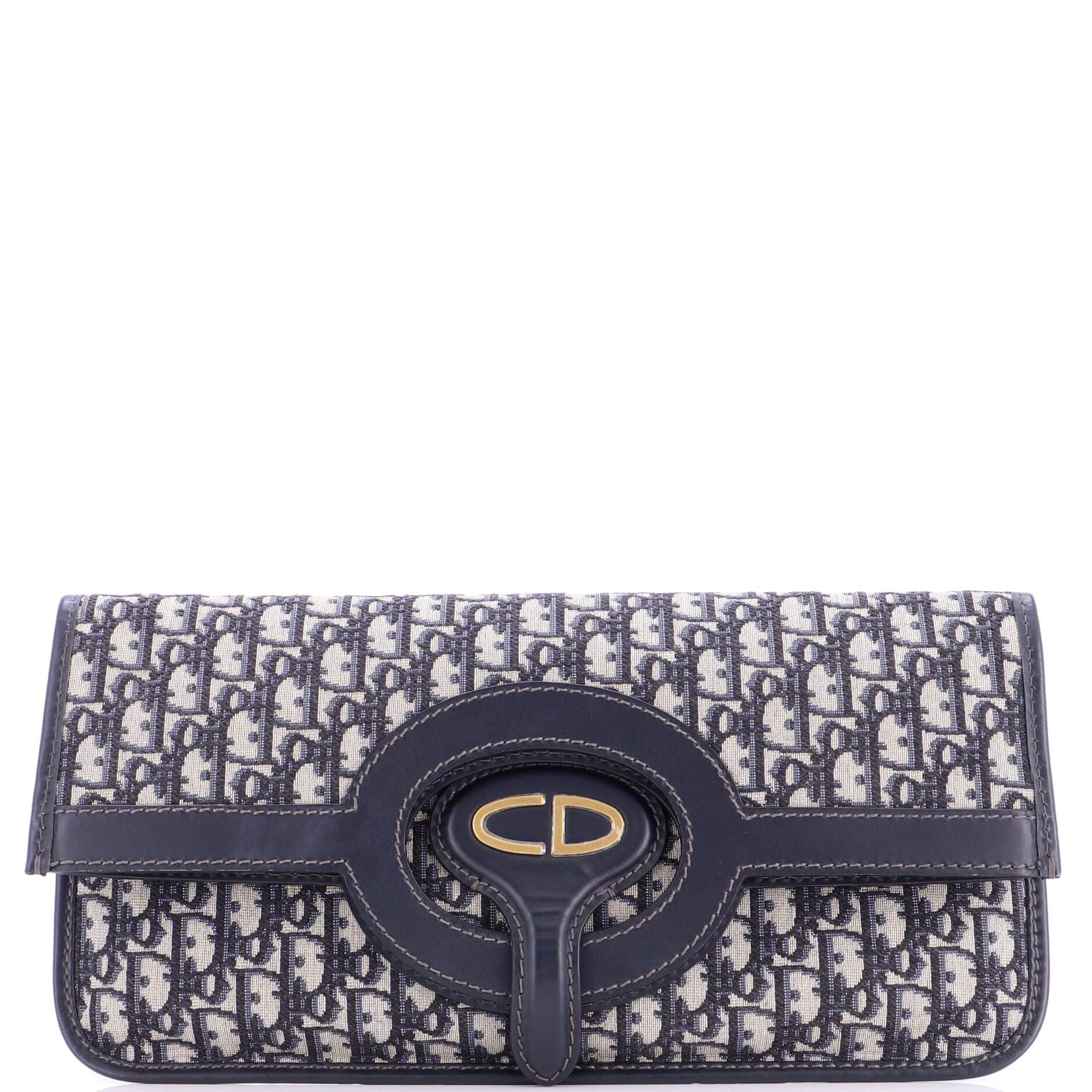 Fold Over Clutch Oblique Canvas