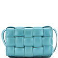 Cassette Crossbody Bag Padded Maxi Intrecciato Leather Small