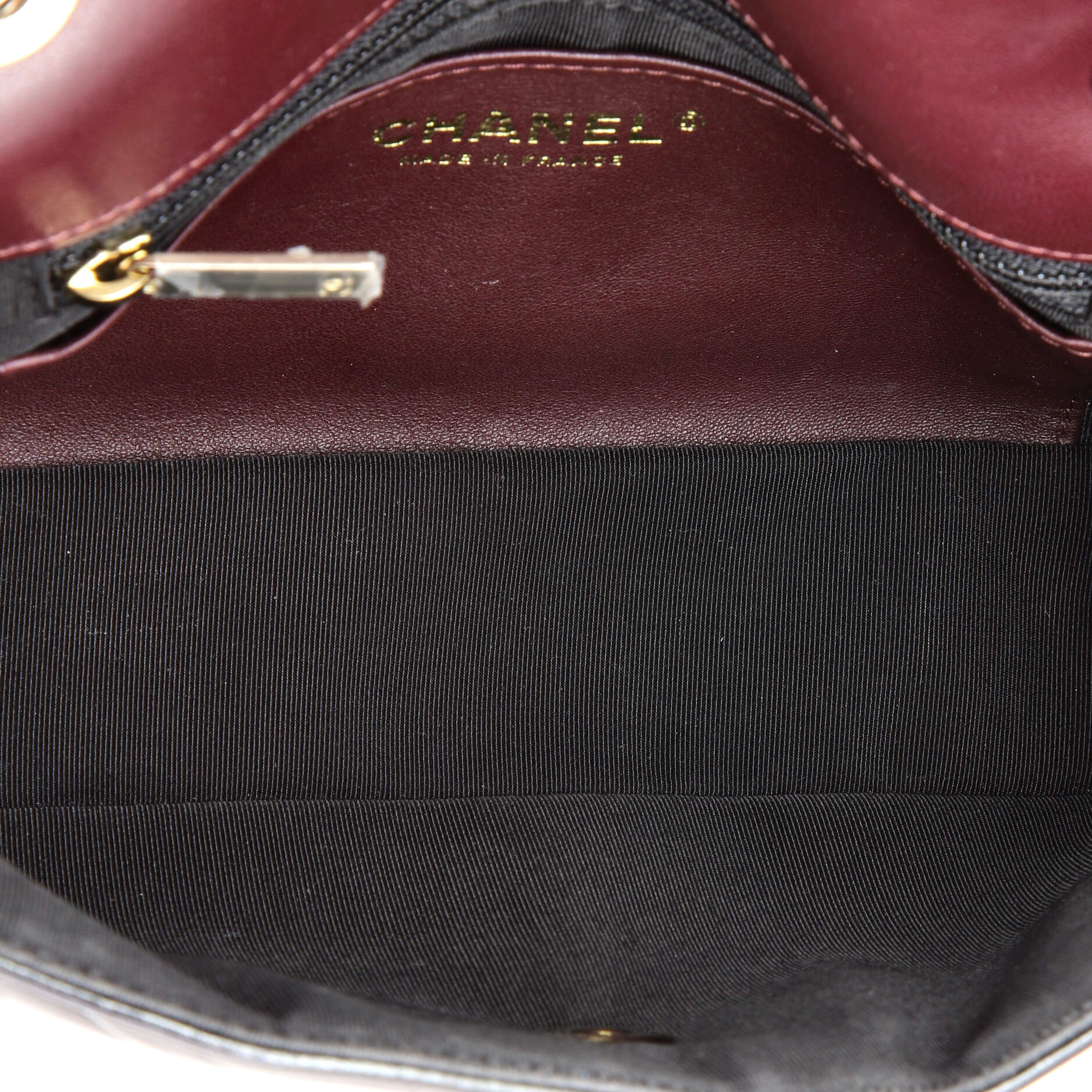 Miroir Flap Bag Chevron Shiny Lambskin Small