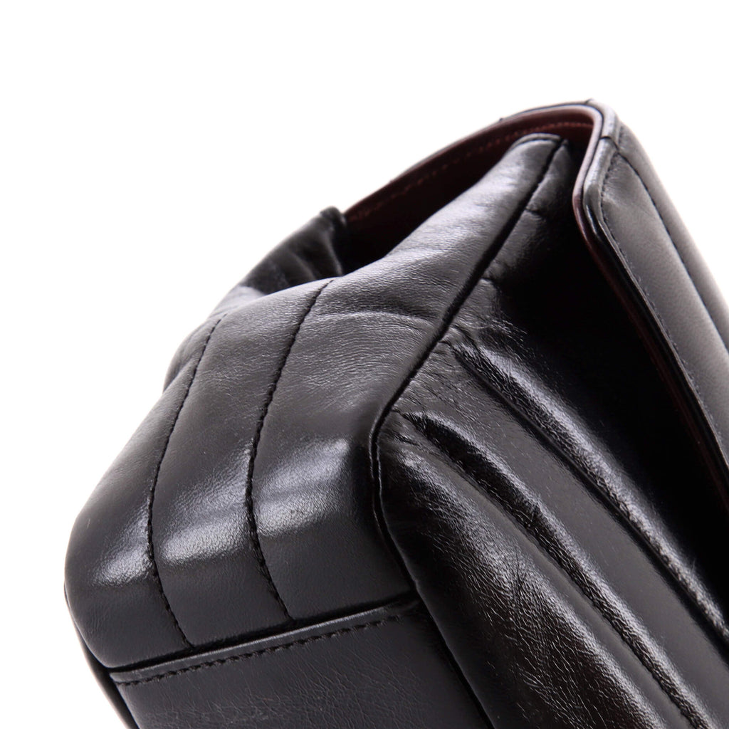 Miroir Flap Bag Chevron Shiny Lambskin Small