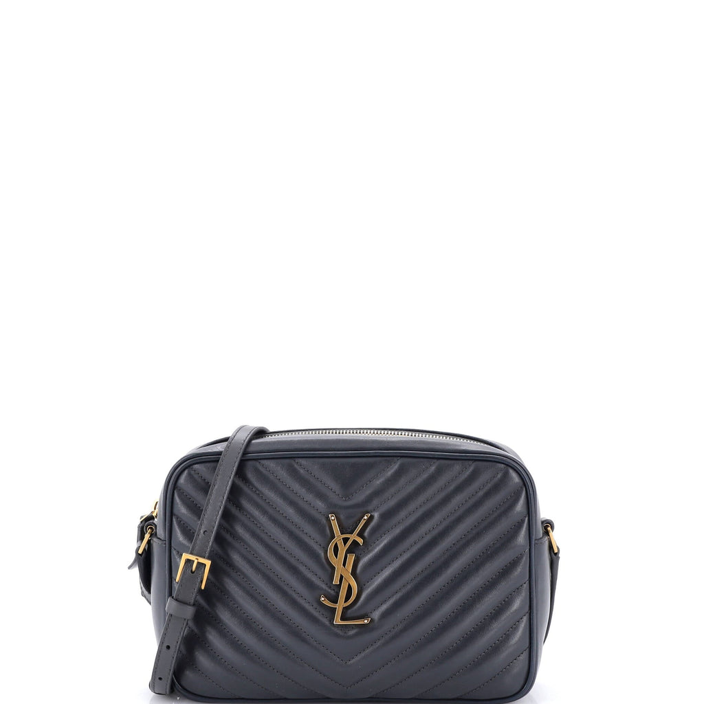Lou Camera Bag Matelasse Chevron Leather Small
