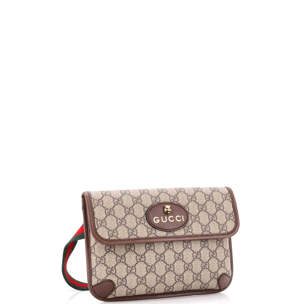 Neo Vintage Flap Belt Bag GG Coated Canvas