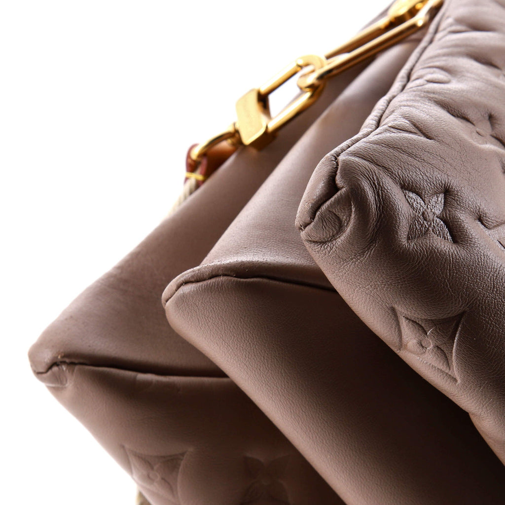 Coussin Bag Monogram Embossed Lambskin PM