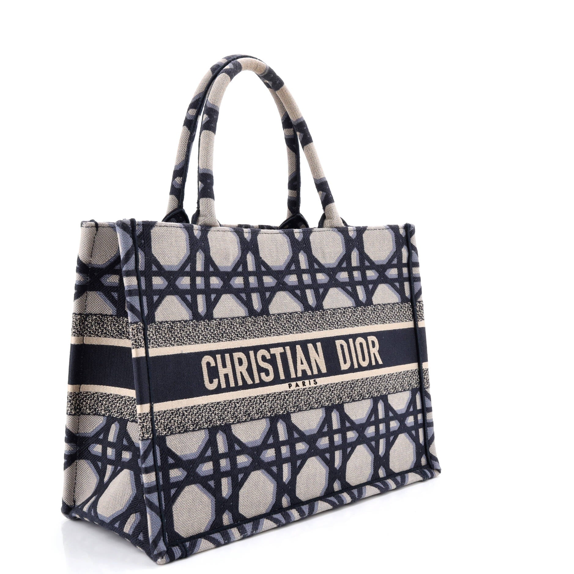 Book Tote Macrocannage Canvas Medium