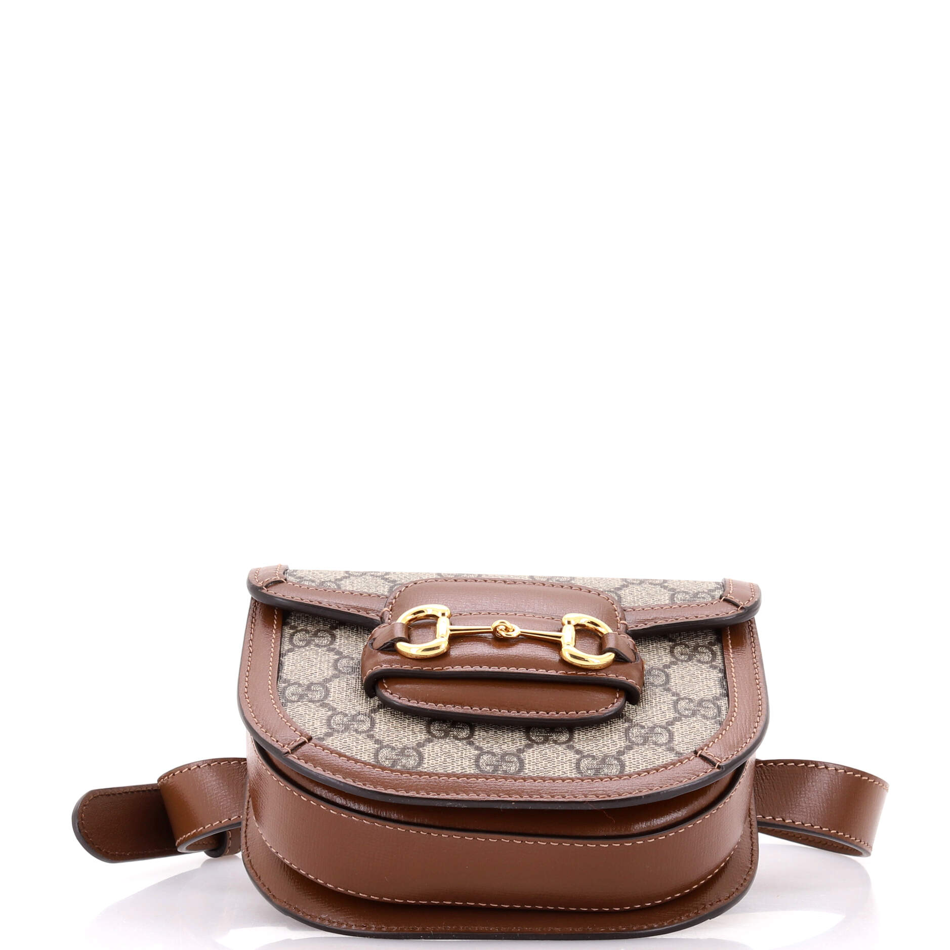Horsebit 1955 Shoulder Bag GG Coated Canvas with Leather Mini