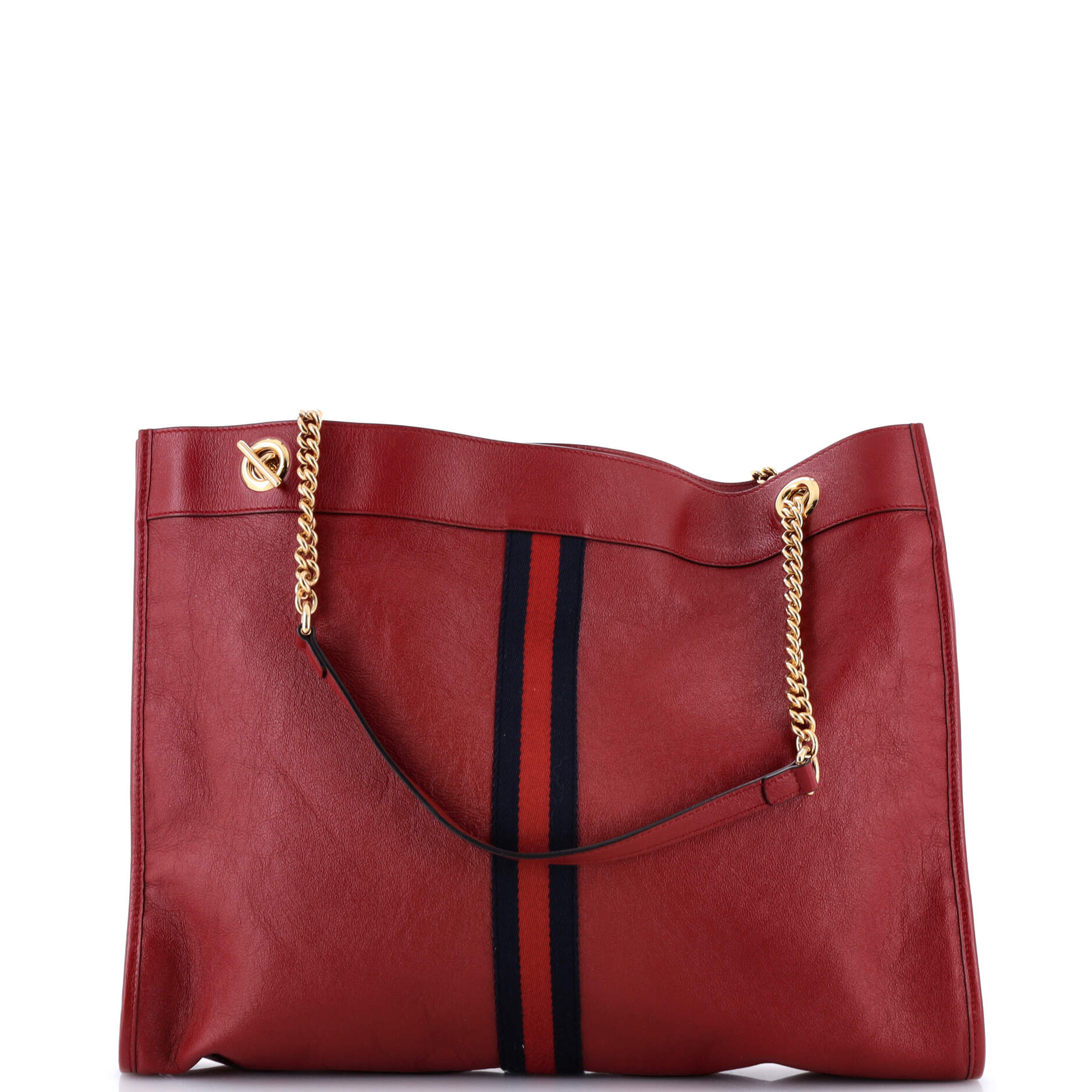 Rajah Chain Tote Leather Large
