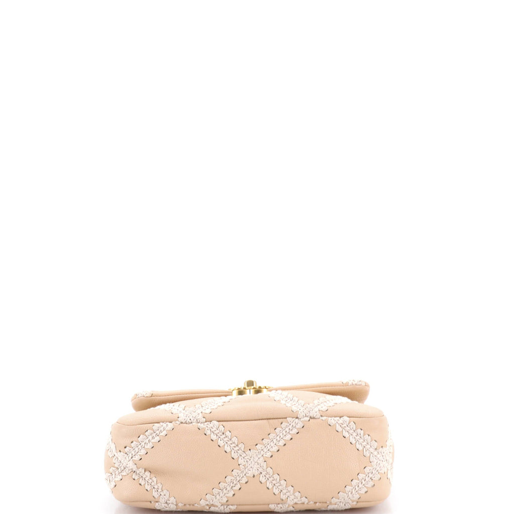 19 Flap Bag Crochet Quilted Calfskin Medium