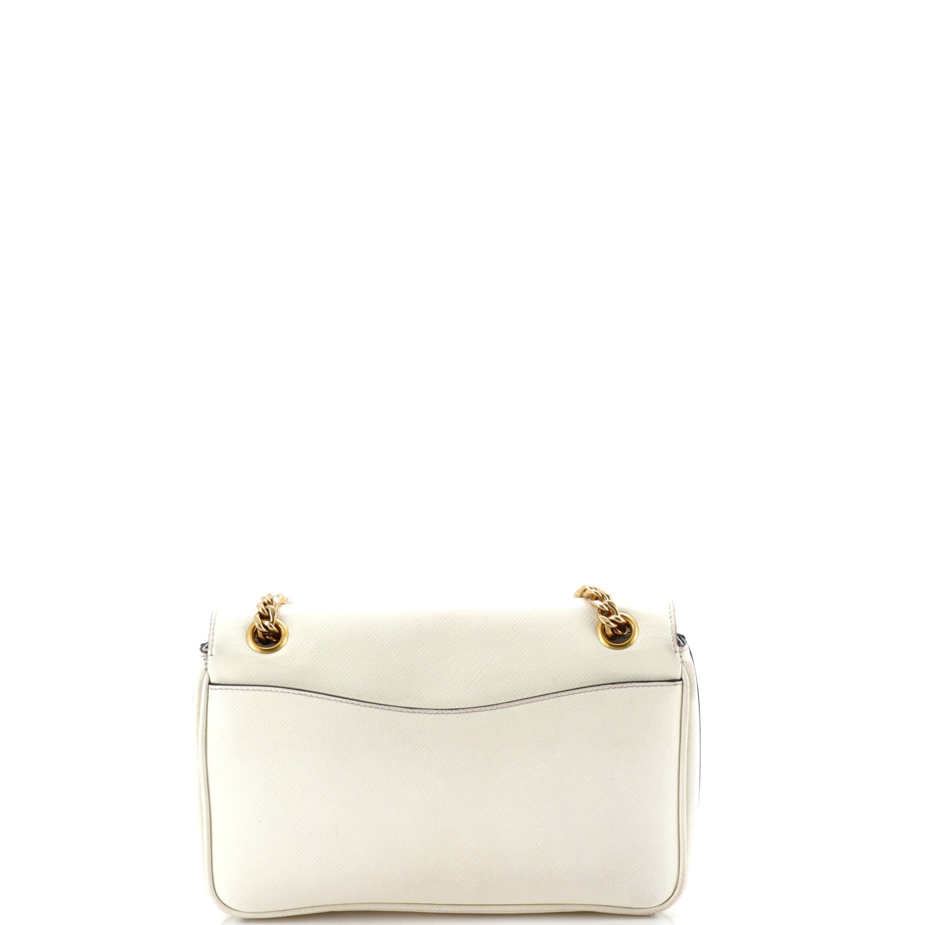 Pattina Flap Shoulder Bag Saffiano Leather Small