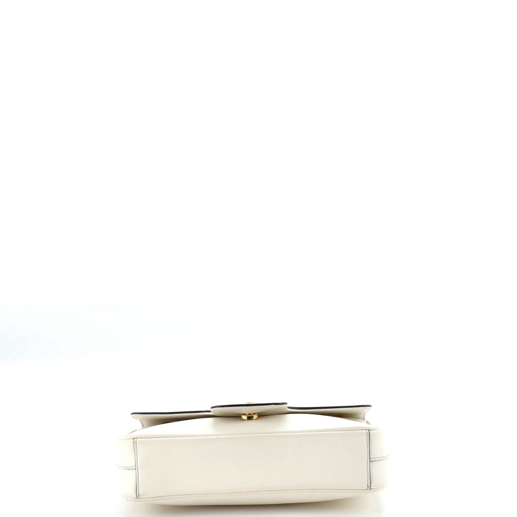 Pattina Flap Shoulder Bag Saffiano Leather Small