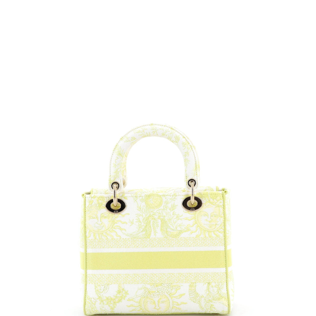 Lady D-Lite Bag Embroidered Canvas Medium