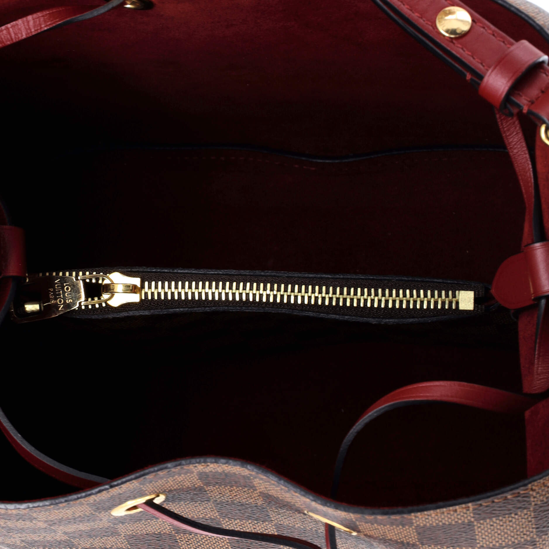 NeoNoe Handbag Damier with Leather MM