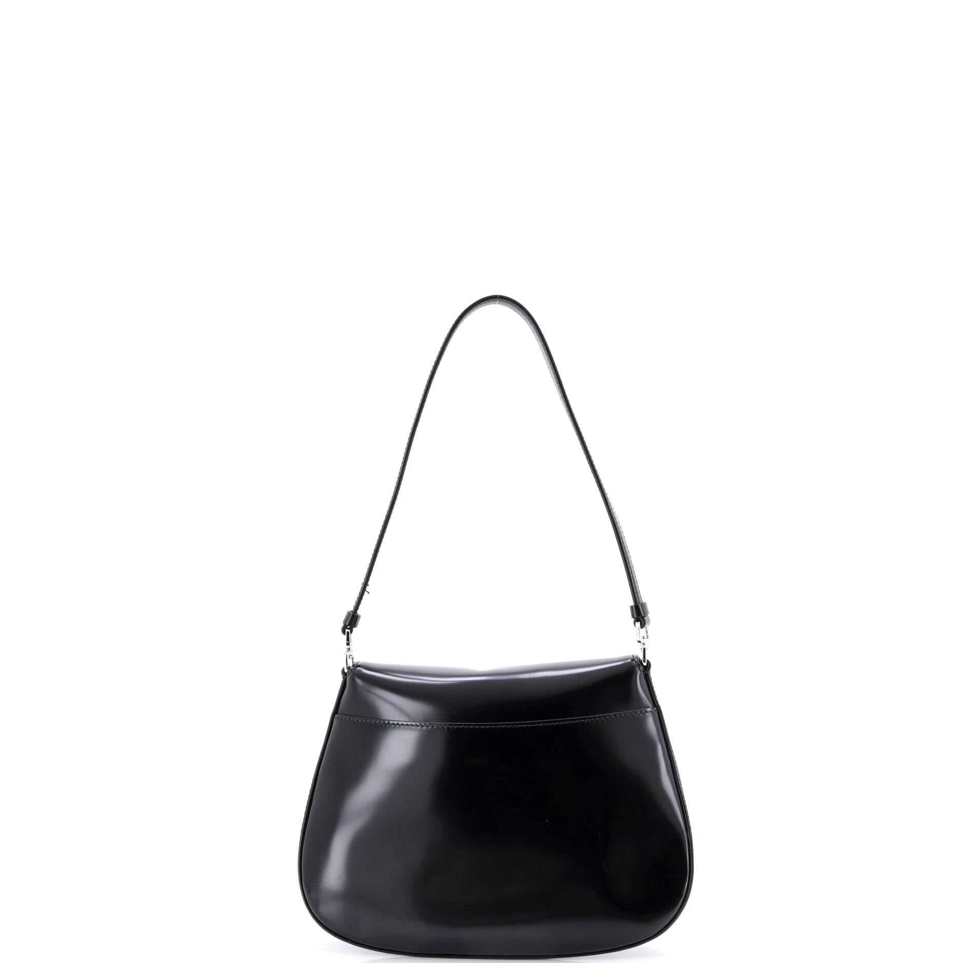 Cleo Flap Shoulder Bag Spazzolato Leather Small