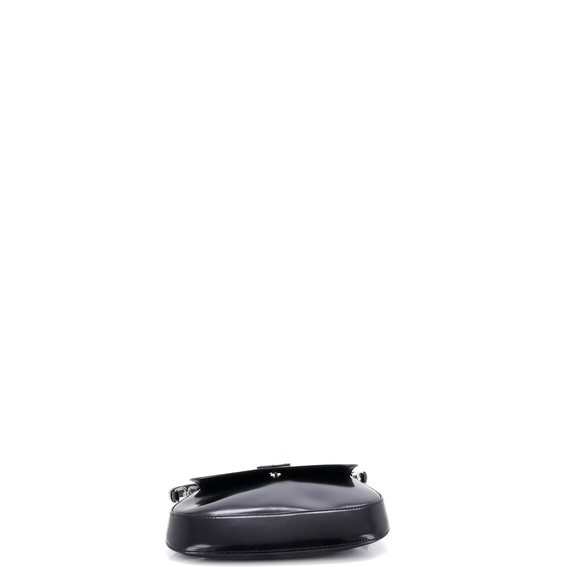 Cleo Flap Shoulder Bag Spazzolato Leather Small