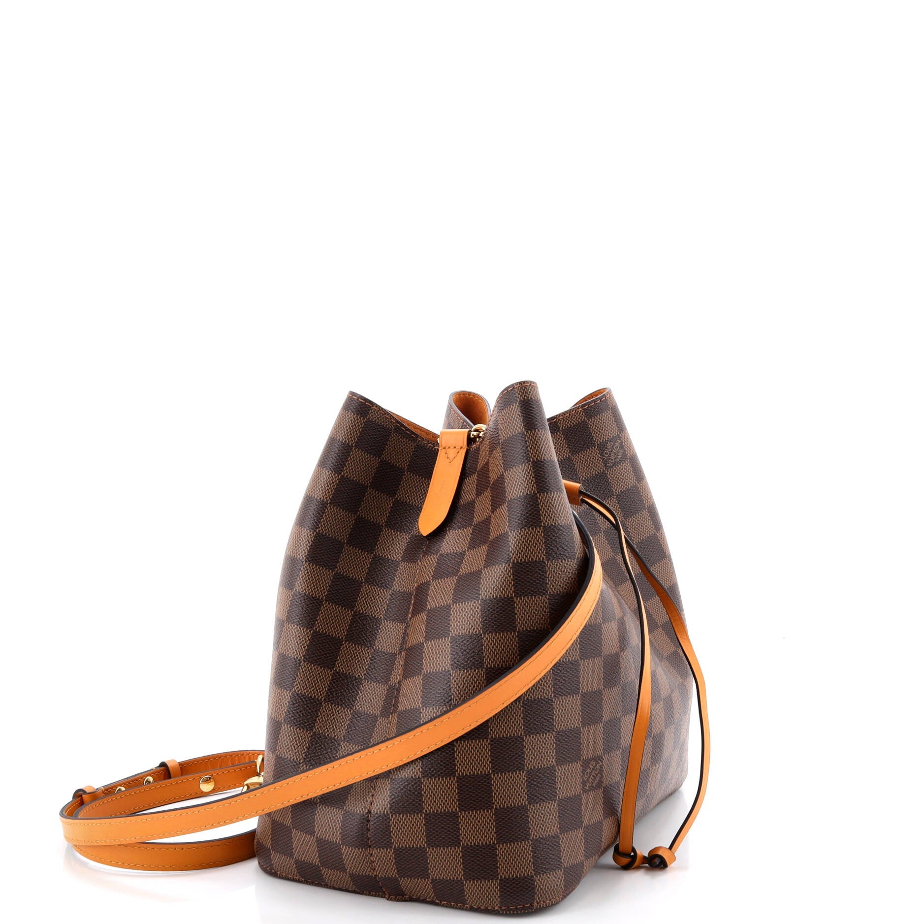 NeoNoe Handbag Damier with Leather MM