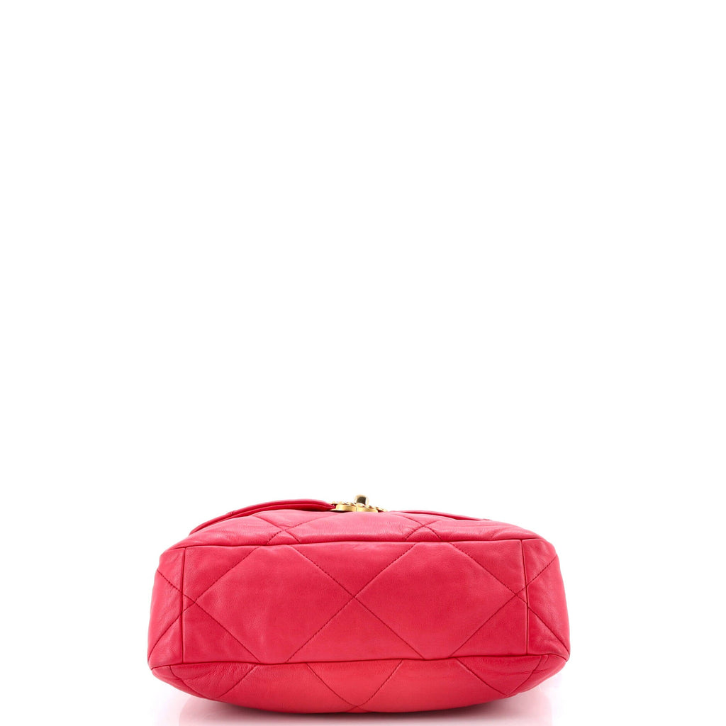 19 Flap Bag Quilted Leather Large