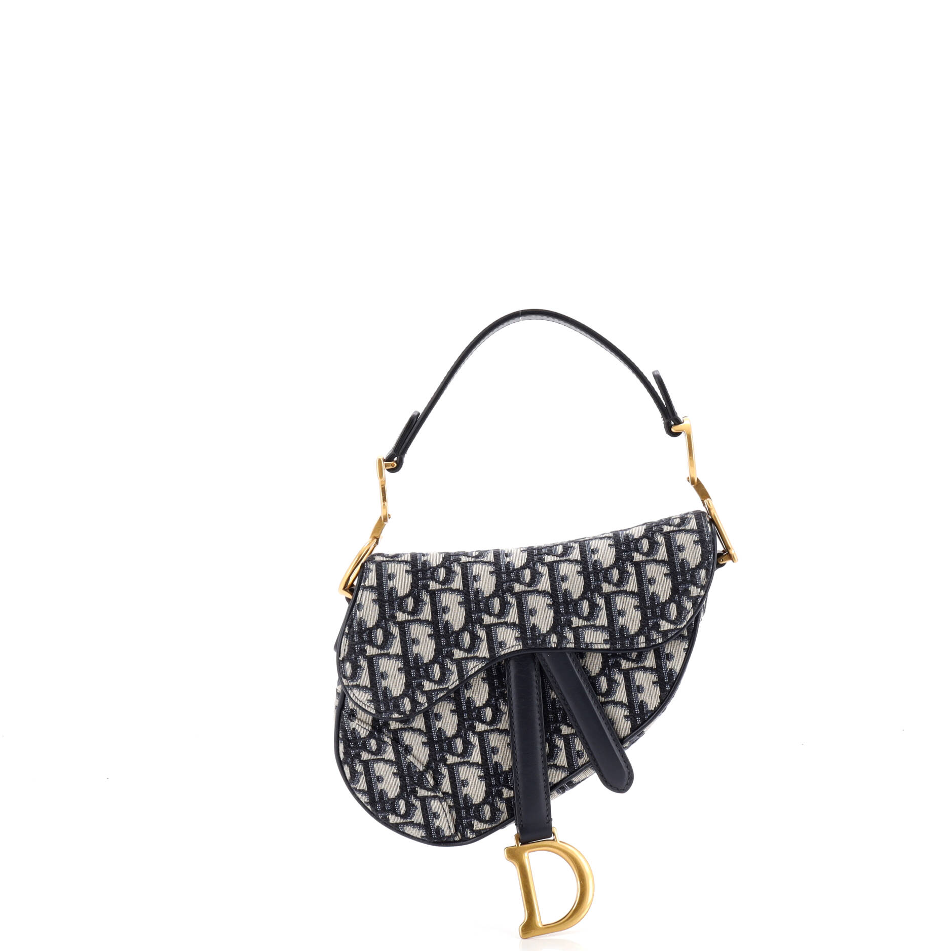 Saddle Handbag Oblique Canvas Mini