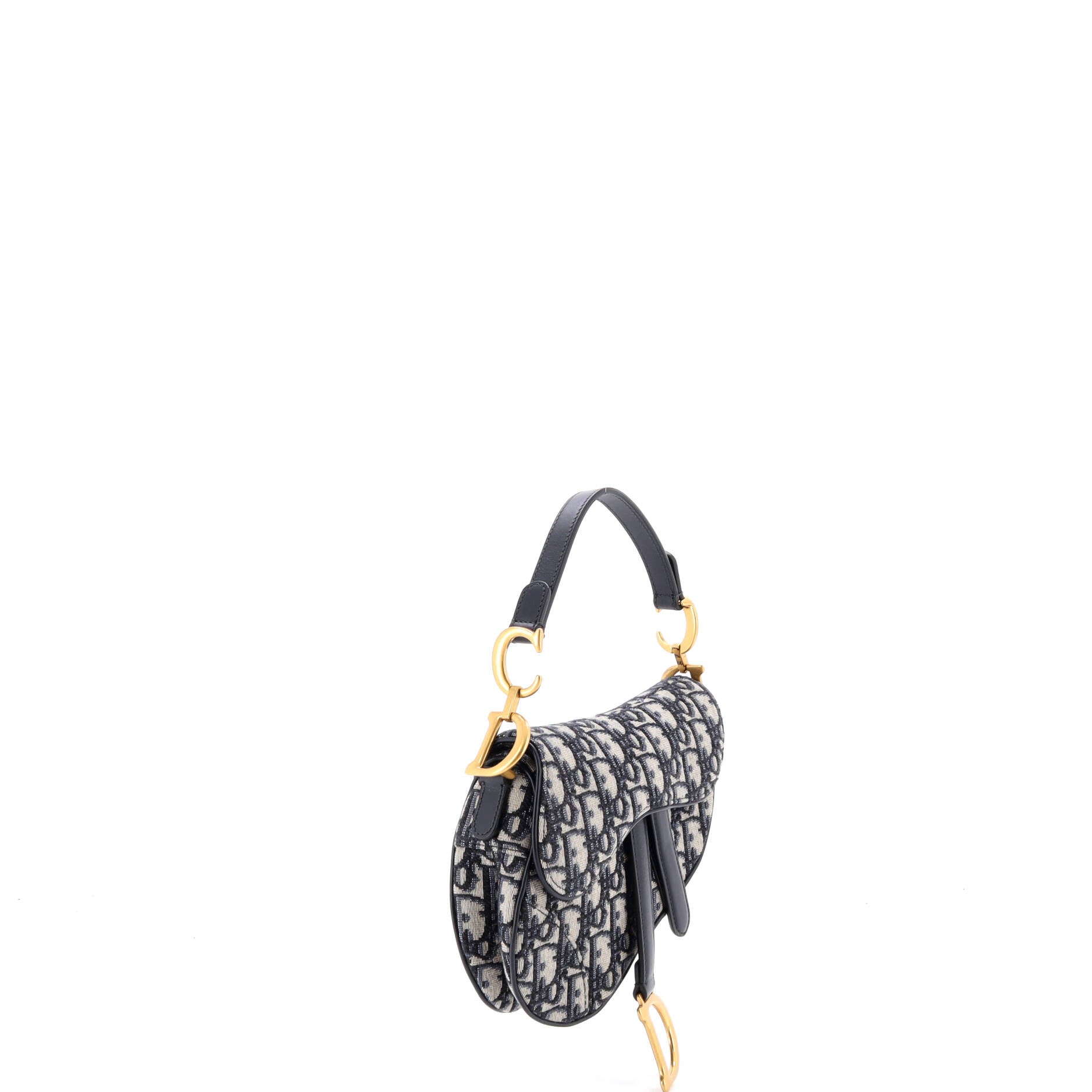 Saddle Handbag Oblique Canvas Mini