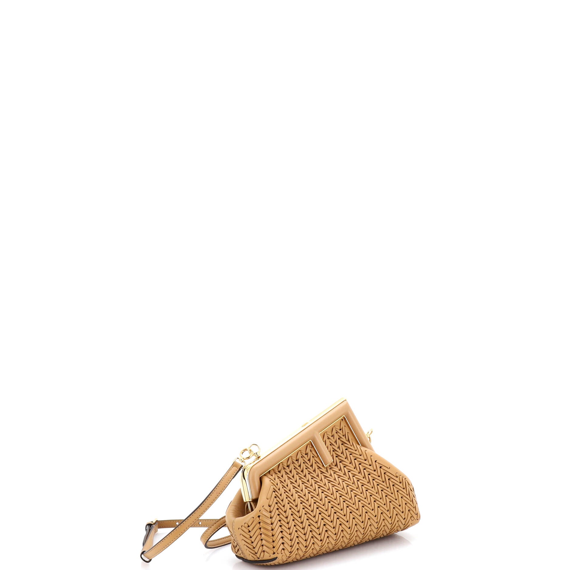 First Bag Woven Leather Small