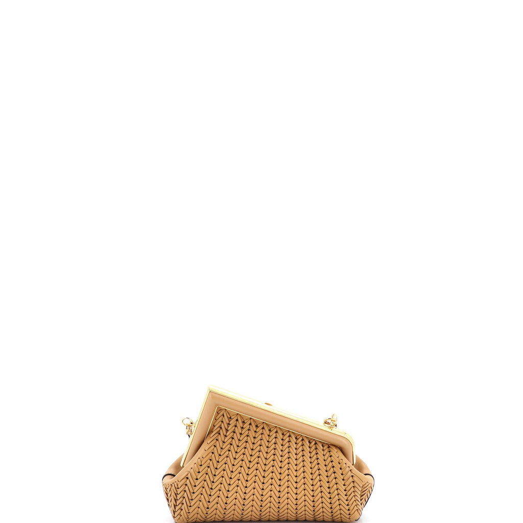 First Bag Woven Leather Small