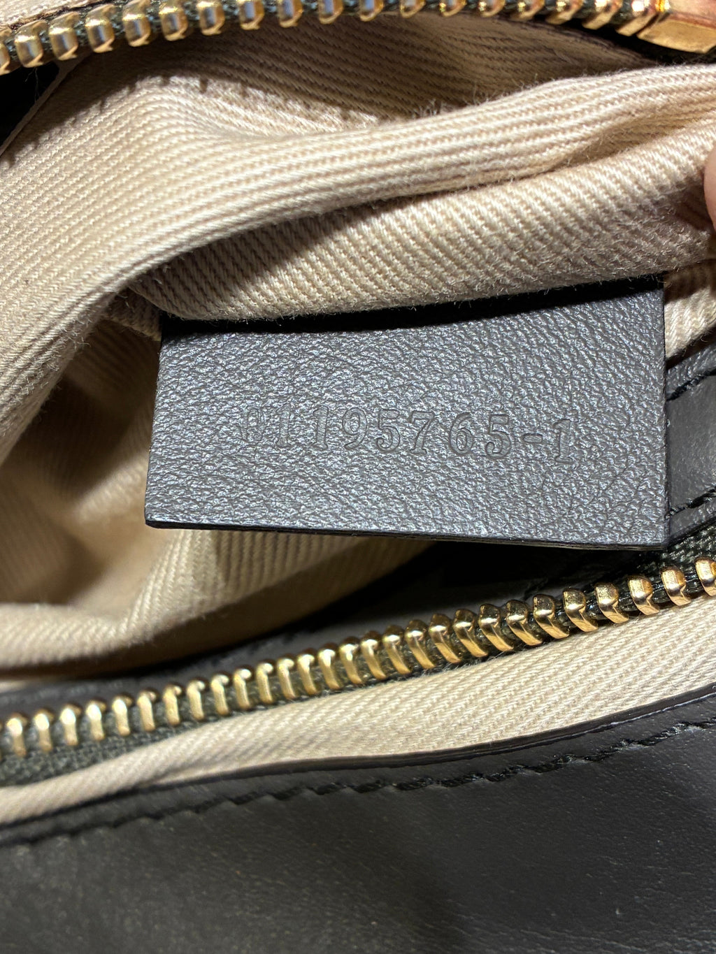 C Double Carry Bag Crocodile Embossed Leather Small