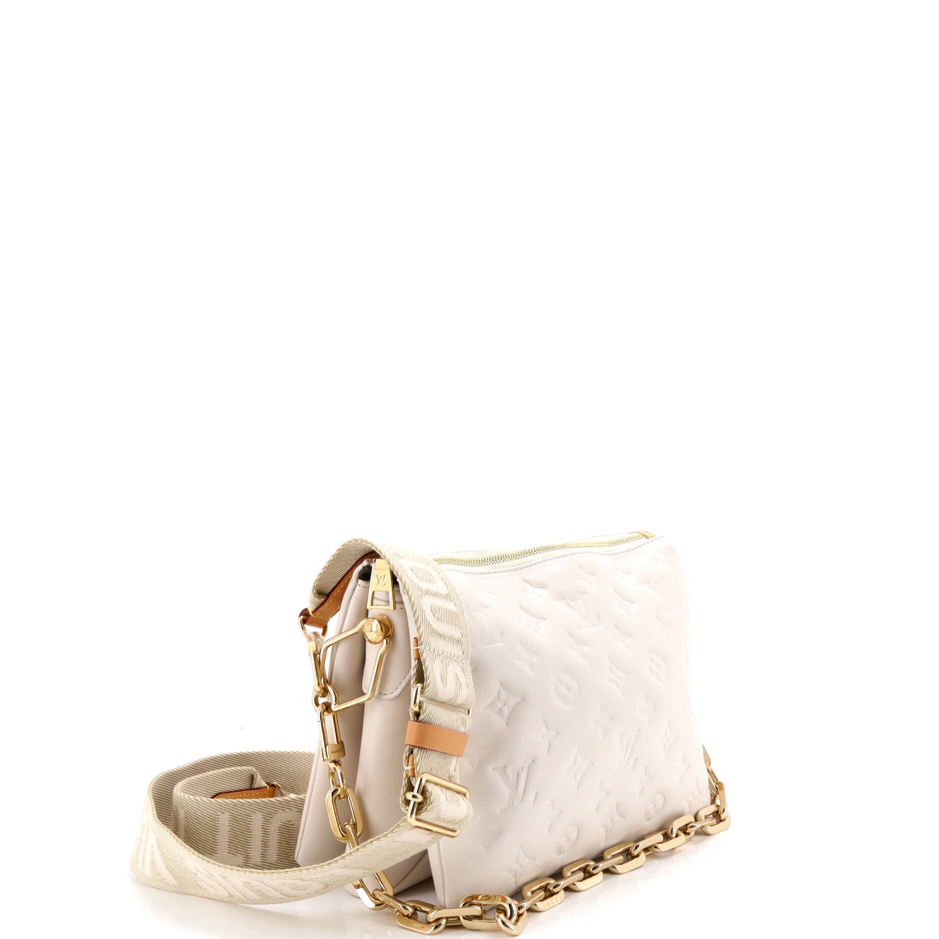 Coussin Bag Monogram Embossed Lambskin PM