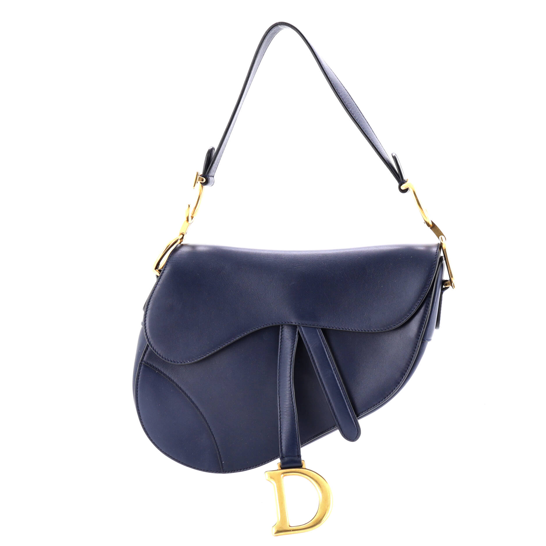 Saddle Handbag Leather Medium