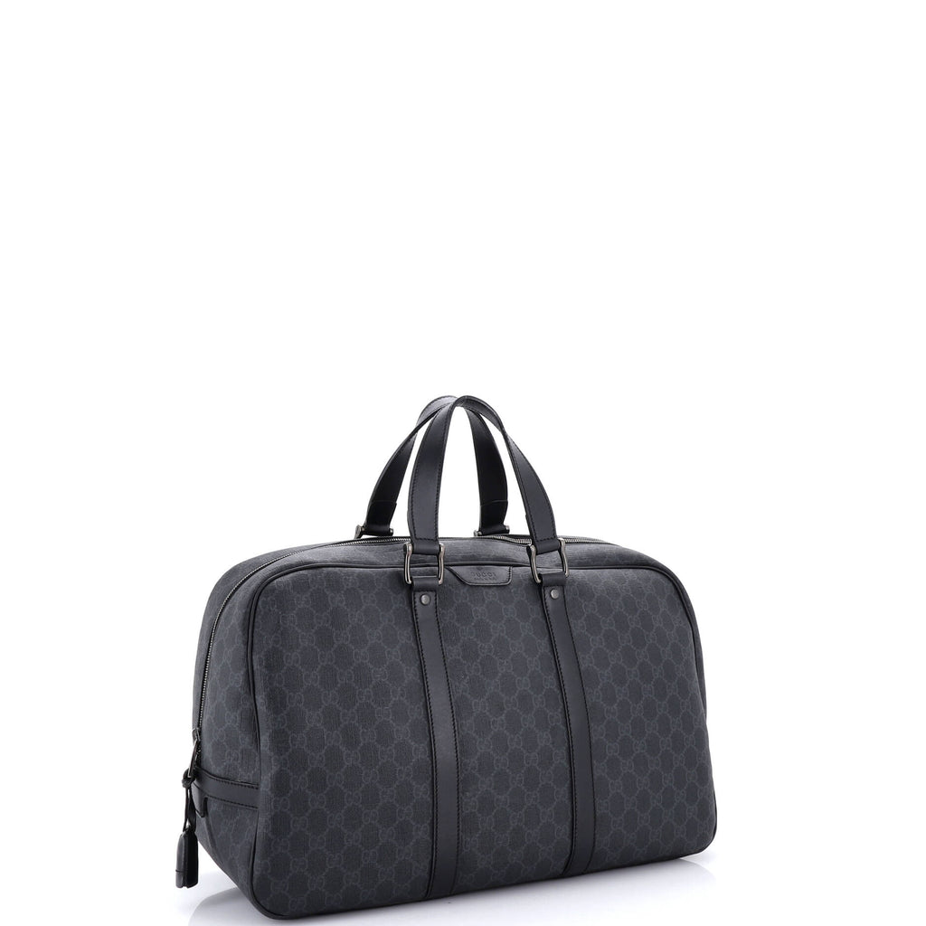 Zip Weekender Tote GG Coated Canvas Large