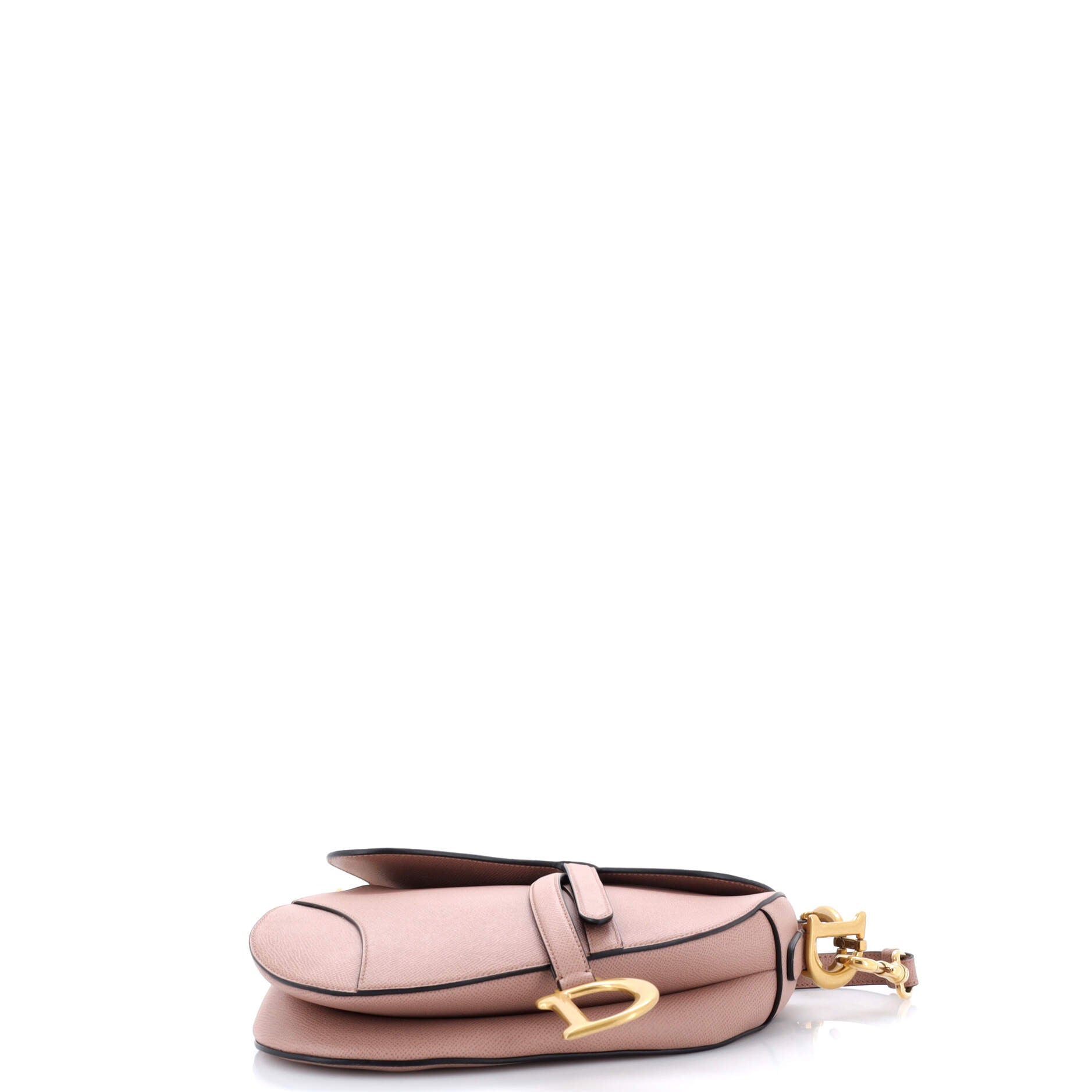 Saddle Handbag with Strap Leather Medium