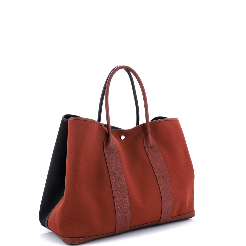 Garden Party Voyage Tote Toile and Leather 49