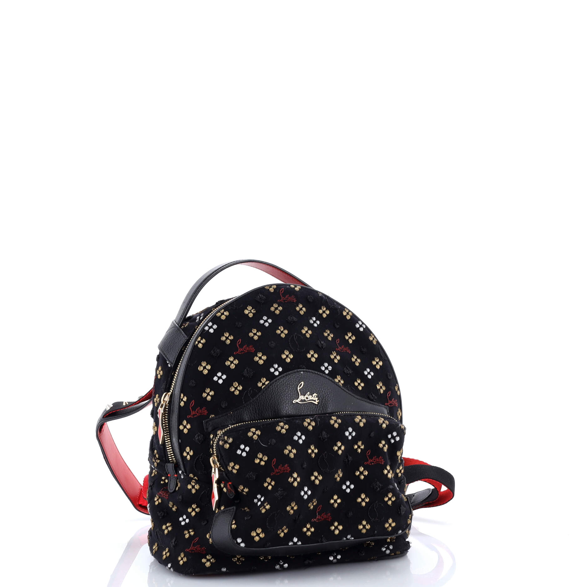 Backloubi Backpack Embroidered Canvas Small