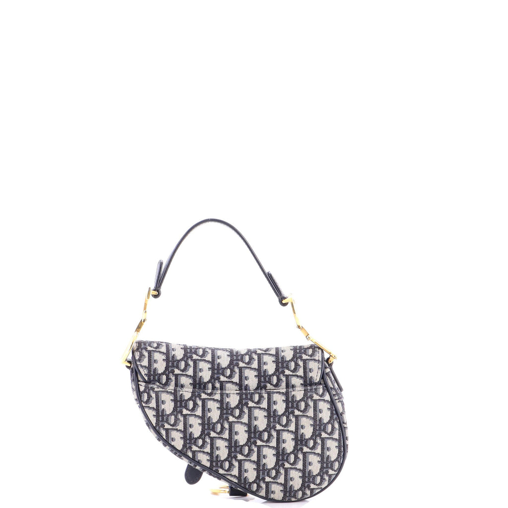 Saddle Handbag Oblique Canvas Mini