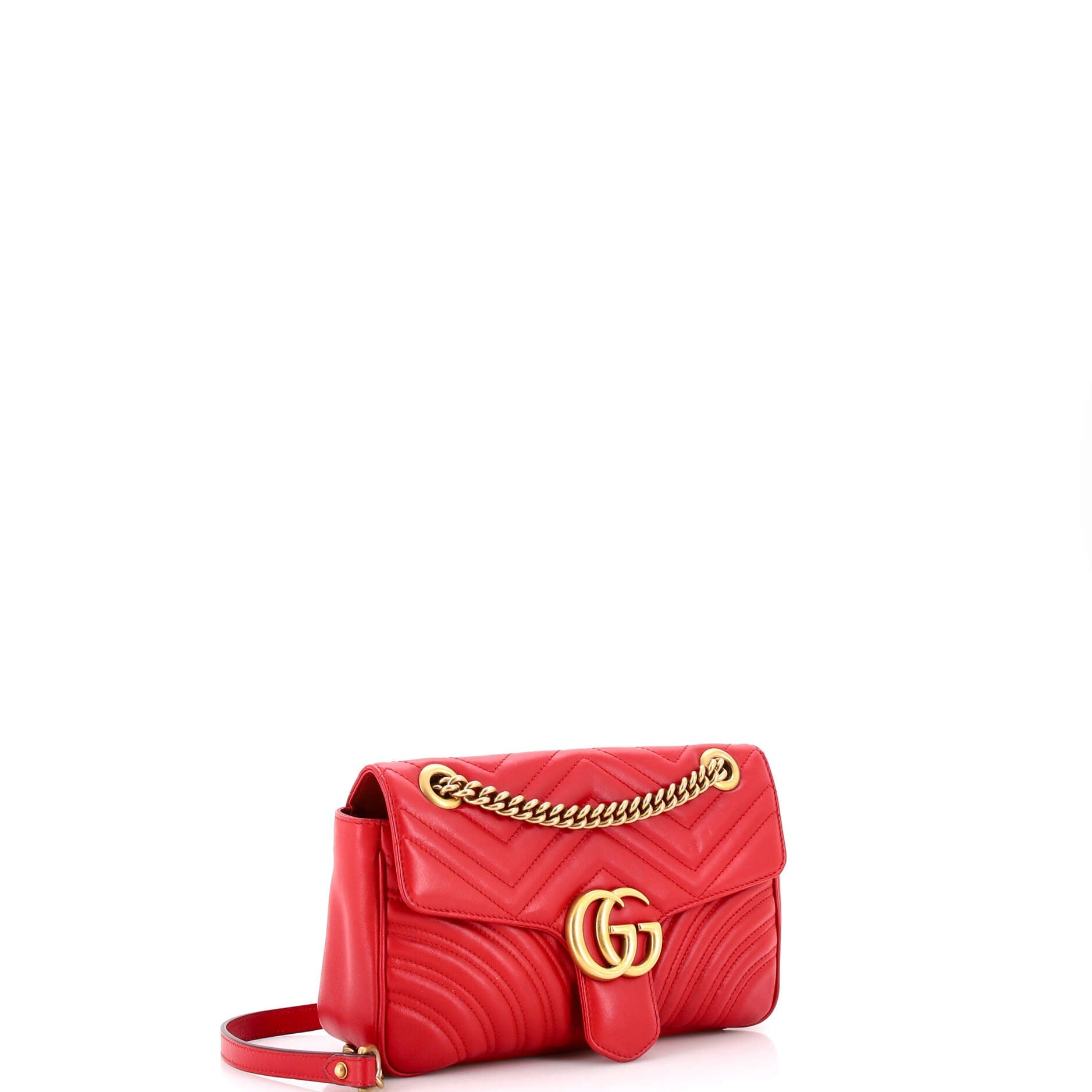 GG Marmont Flap Bag Matelasse Leather Small