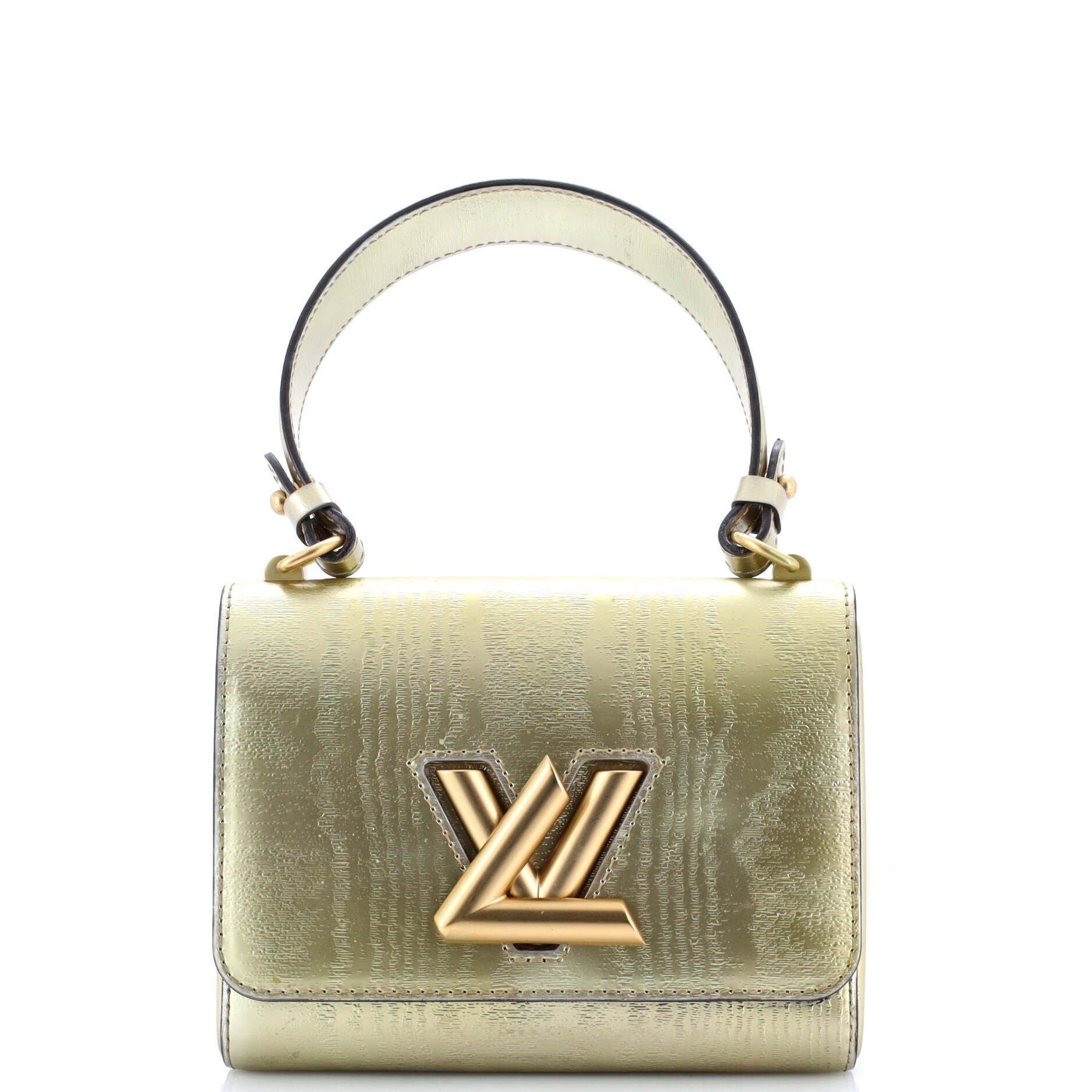 Twist Handbag Gravity Gold Calfskin PM