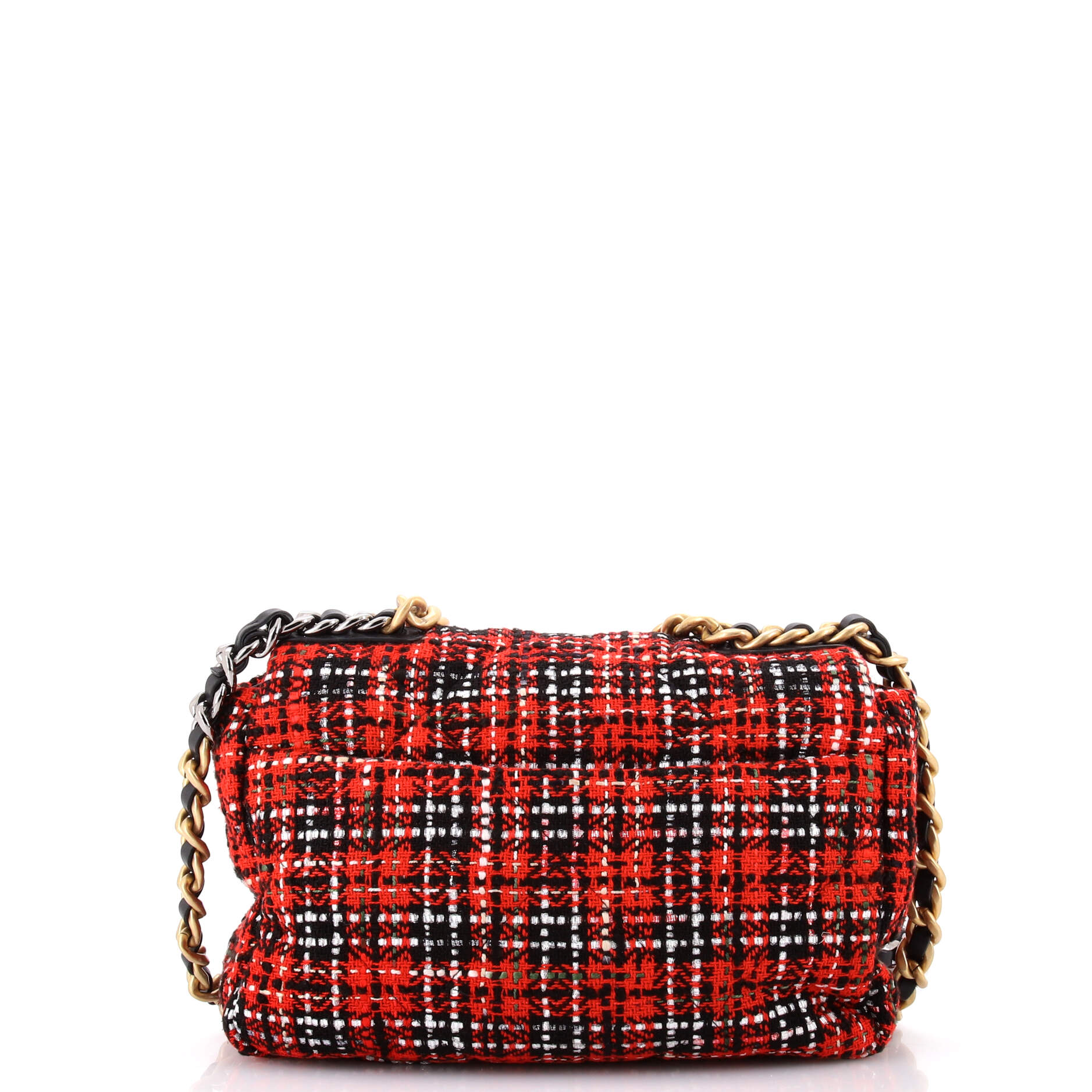 19 Flap Bag Quilted Tweed Medium