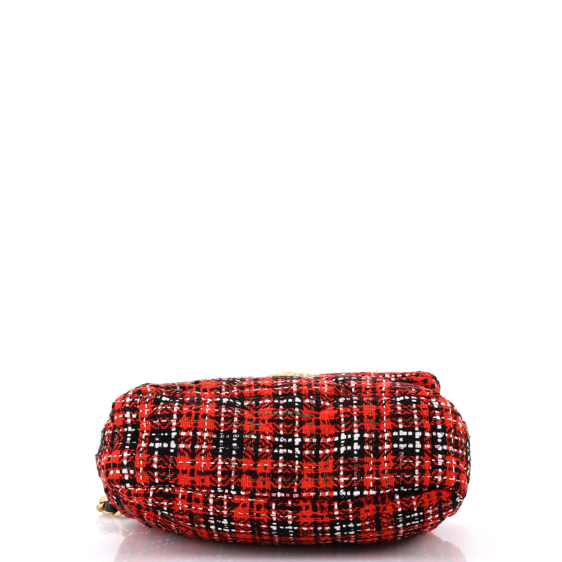 19 Flap Bag Quilted Tweed Medium
