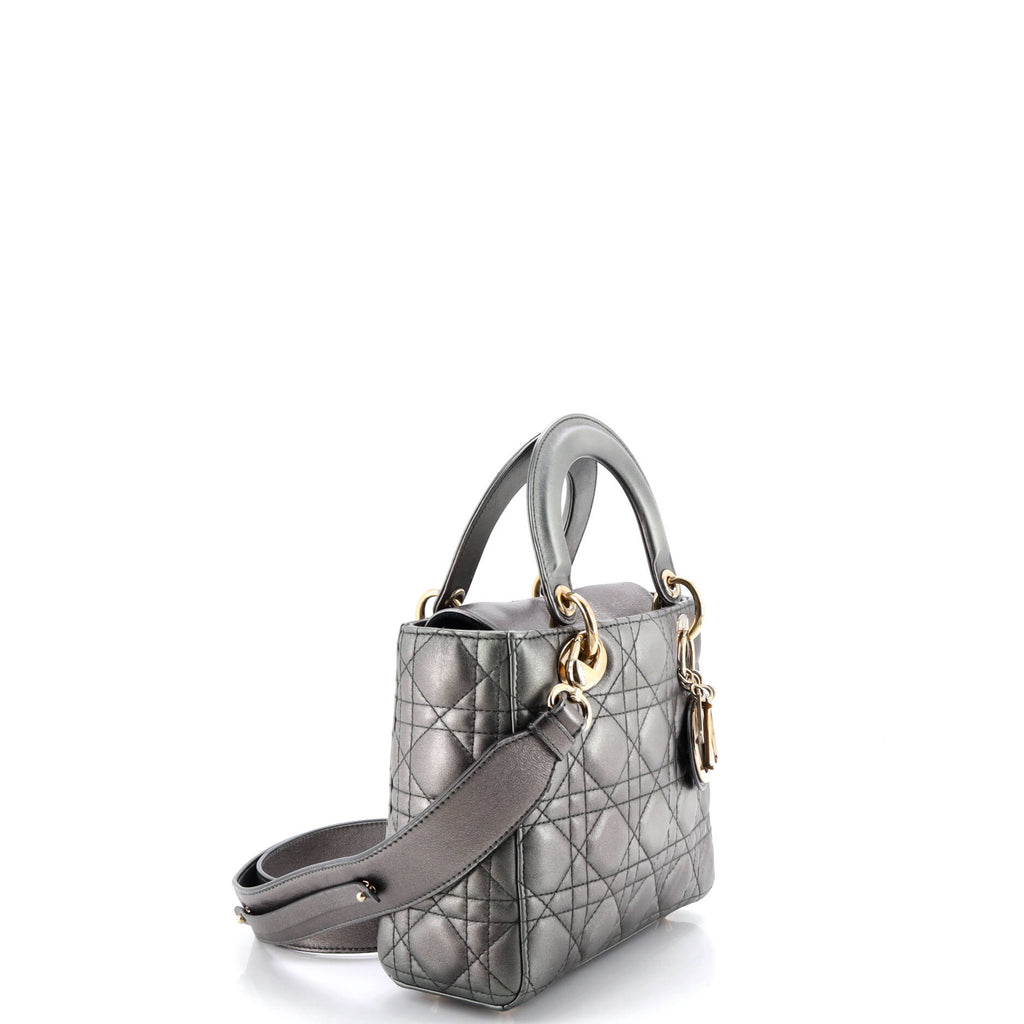 My ABCDior Lady Dior Bag Metallic Cannage Quilt Leather