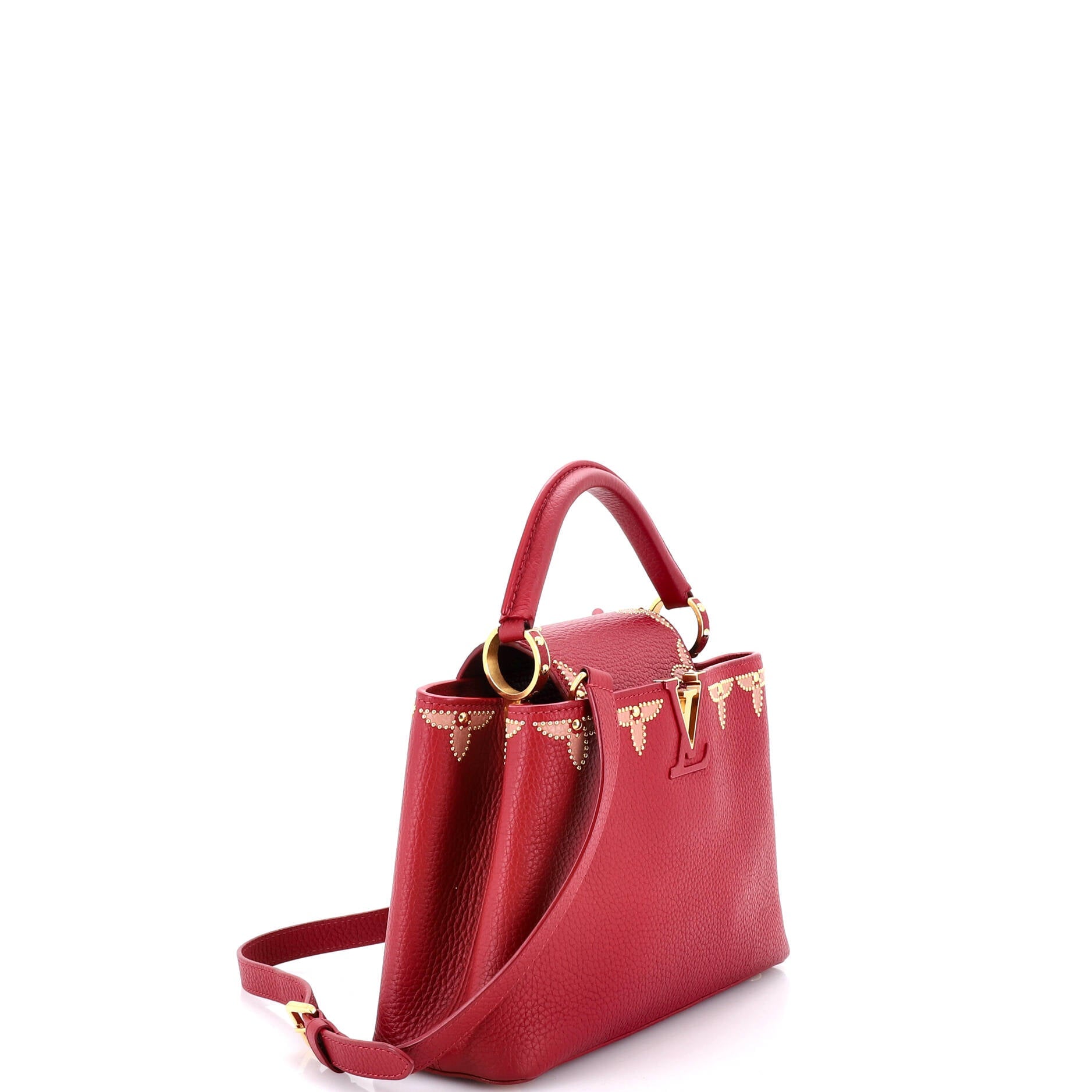Capucines Bag Leather with Embellished Detail BB
