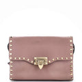 Rockstud Flip Lock Flap Bag Leather Medium