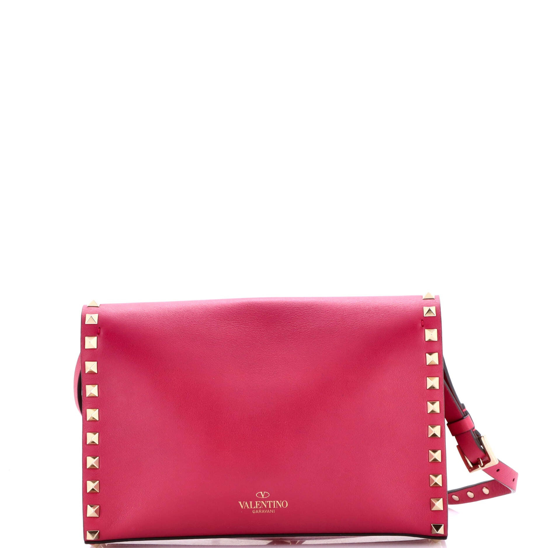 Rockstud Flip Lock Flap Bag Leather Small