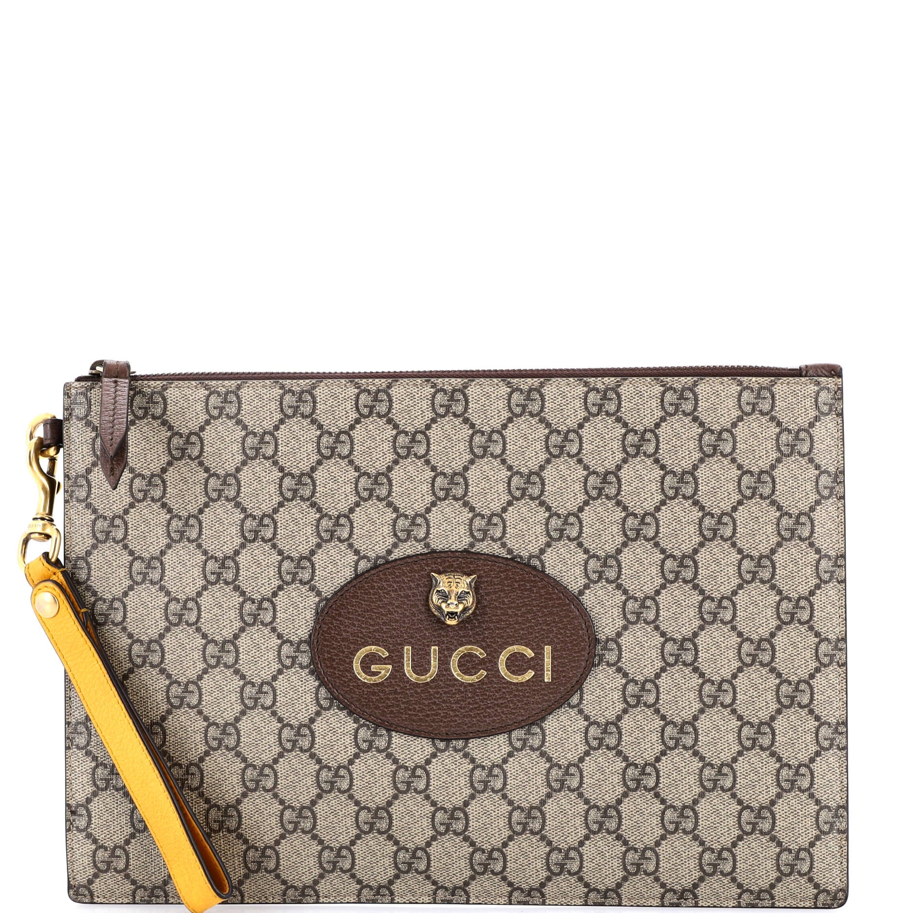 Neo Vintage Wristlet Pouch GG Coated Canvas