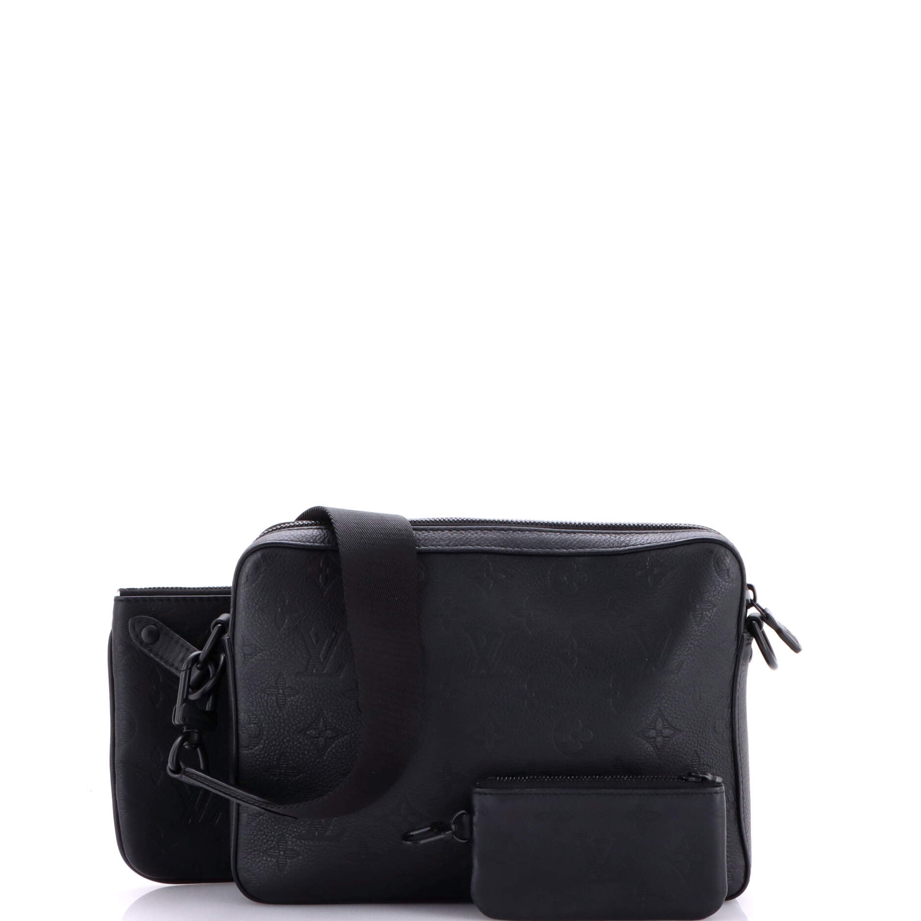 Trio Messenger Bag Monogram Shadow Leather