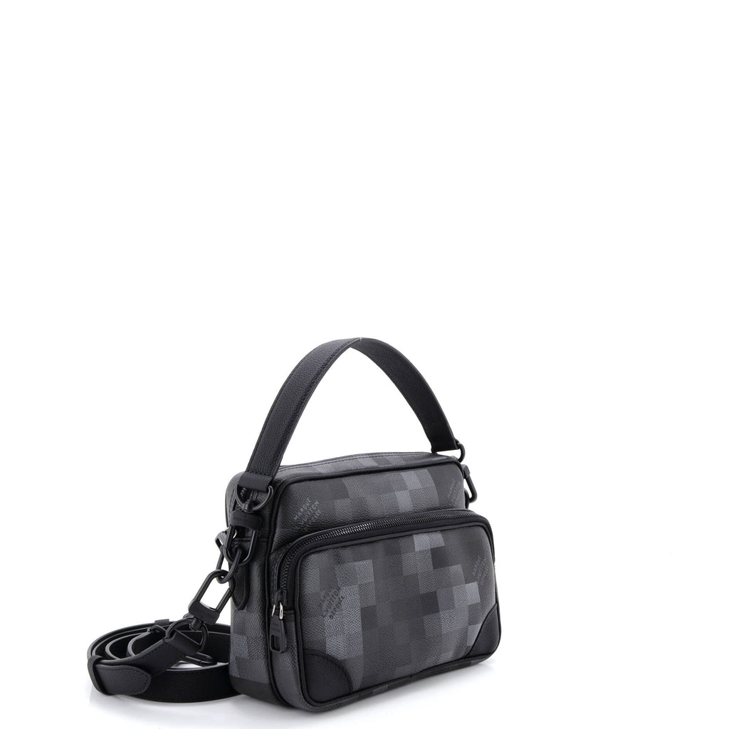 Nil NM Messenger Bag Damoflage Black Coated Canvas