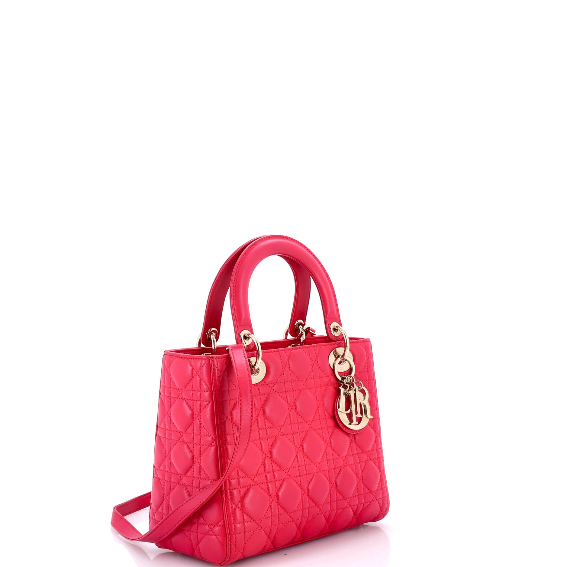 Lady Dior Bag Cannage Quilt Lambskin Medium
