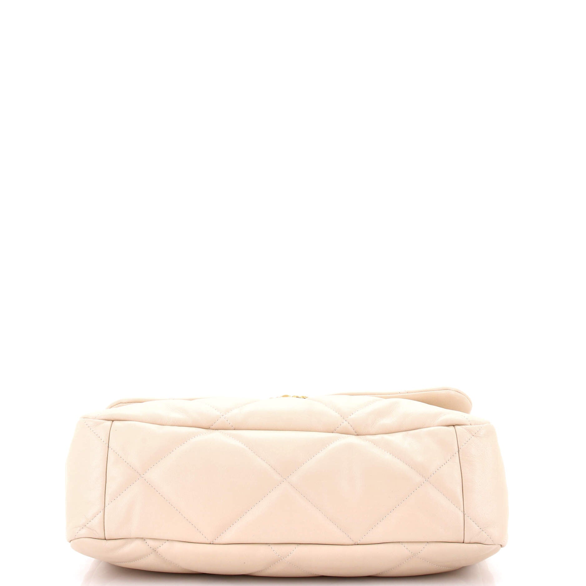 19 Flap Bag Quilted Leather Maxi