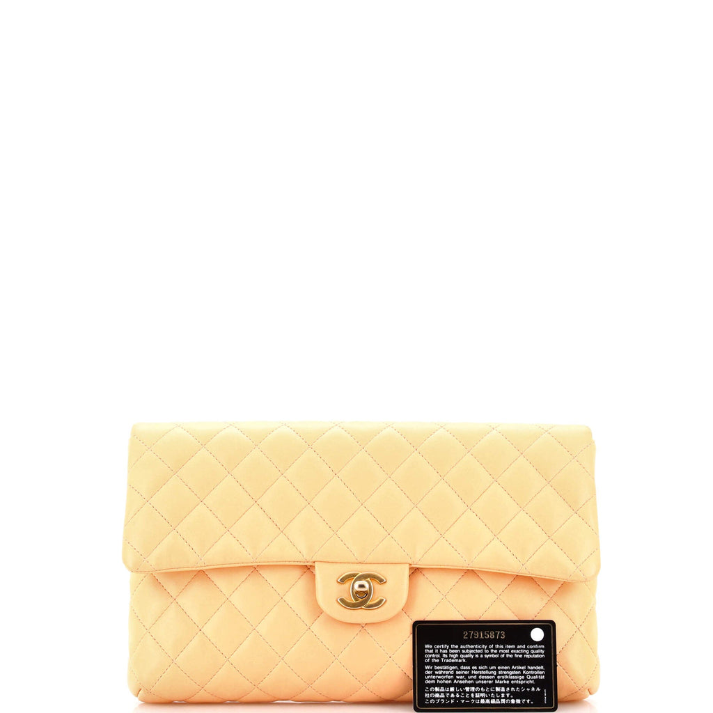 Classic Flap Clutch Quilted Lambskin
