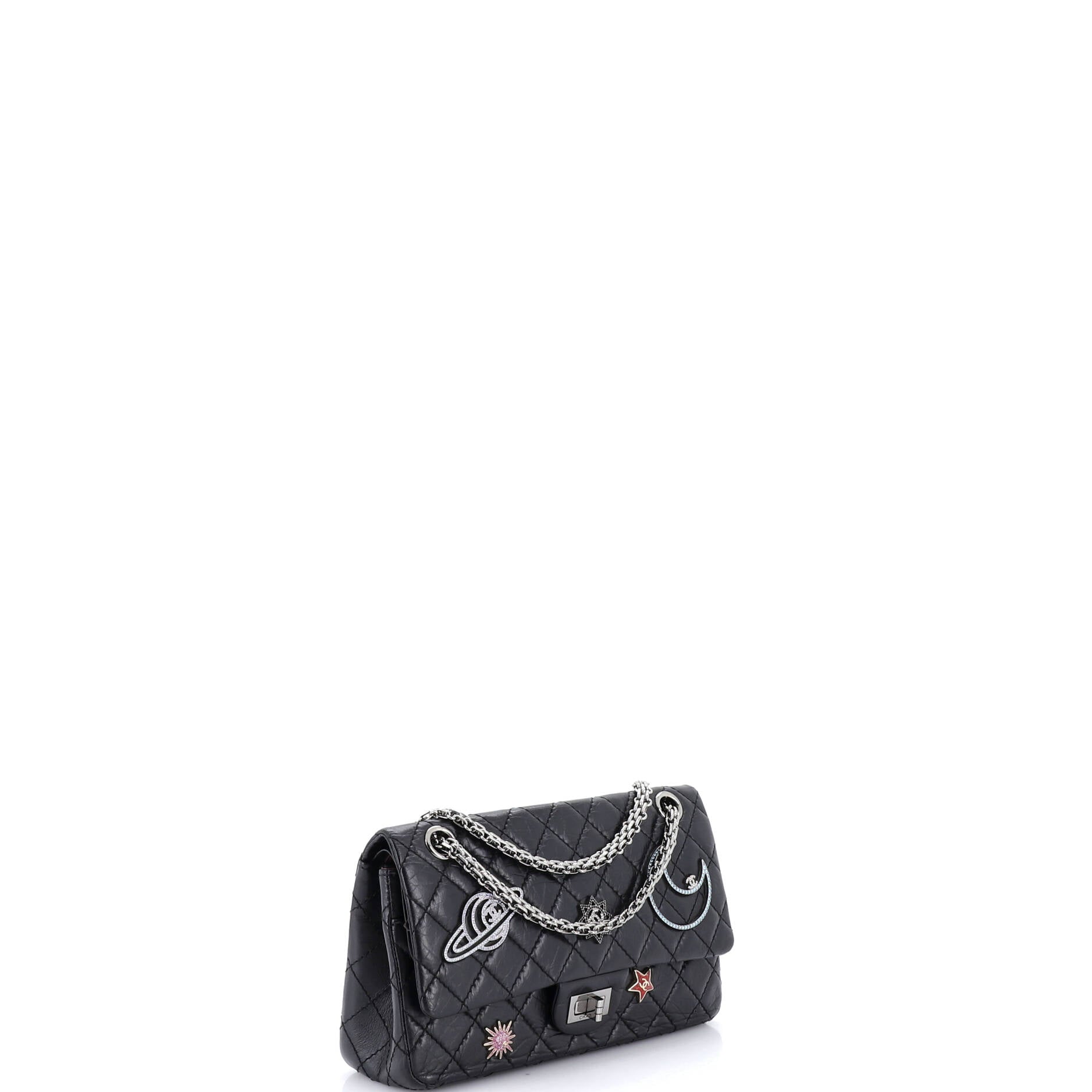 Space Charms Reissue 2.55 Flap Bag Quilted Aged Calfskin 225