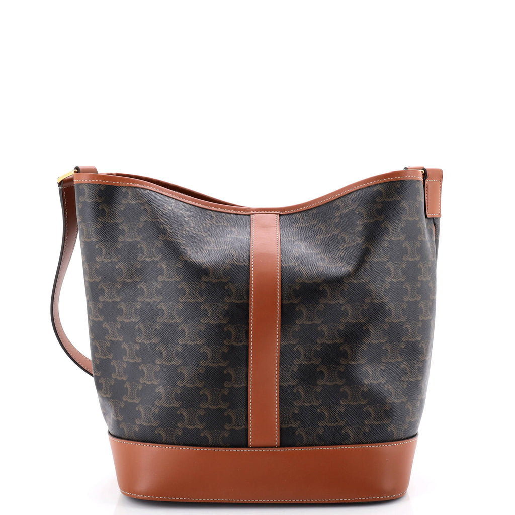 Bucket Bag Triomphe Coated Canvas Medium