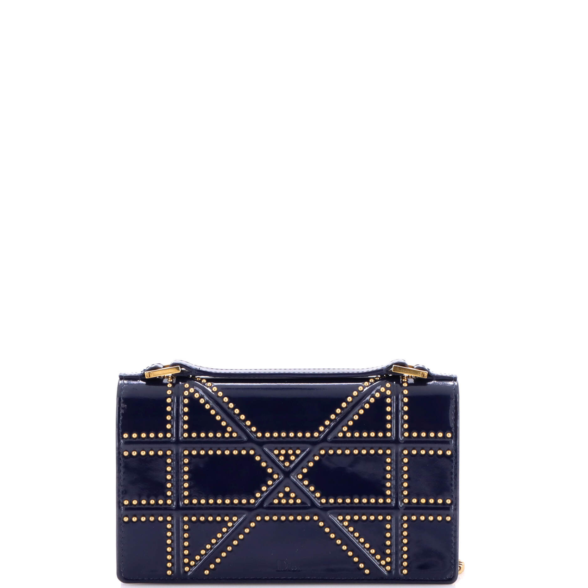 Diorama Chain Flap Clutch Studded Patent
