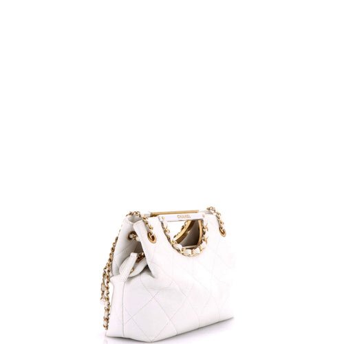 A Real Catch Shopping Bag Quilted Caviar Small